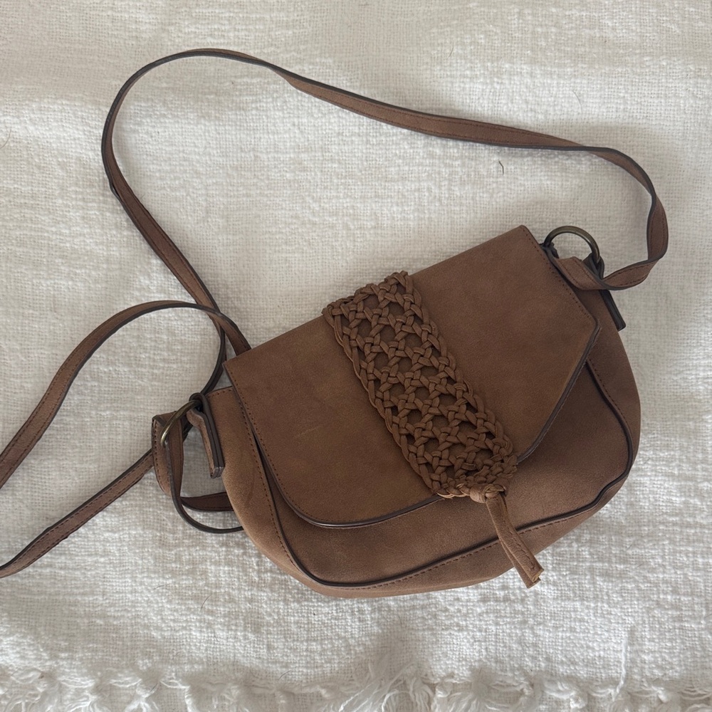 Brown Leather Crossbody Bag